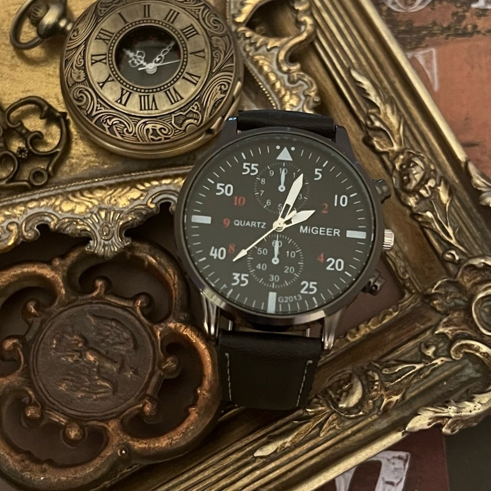 MIGEER RELOGIO • Black Watch New Battery Ready To Wear - Picture 4 of 4